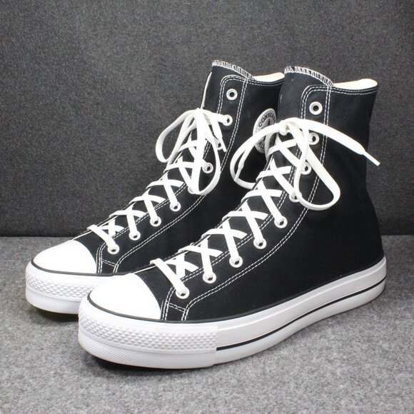 Converse X-HI Extra Knee High Platform Canvas Sneakers Black White Mens Size 11 - Picture 2 of 12